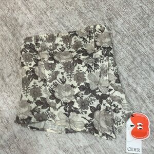 Cider floral print tube top. Size xxs NWT